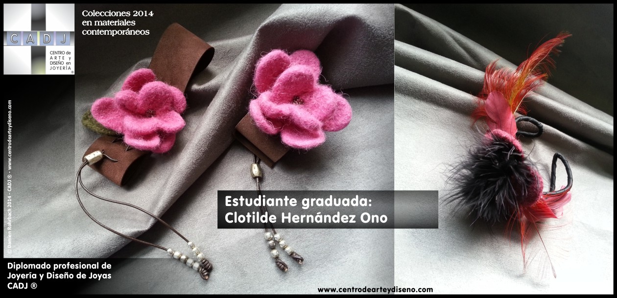 Felting, creación de joyería contemporánea, Escuela de Arte, Diseño y Joyería CADJ ®