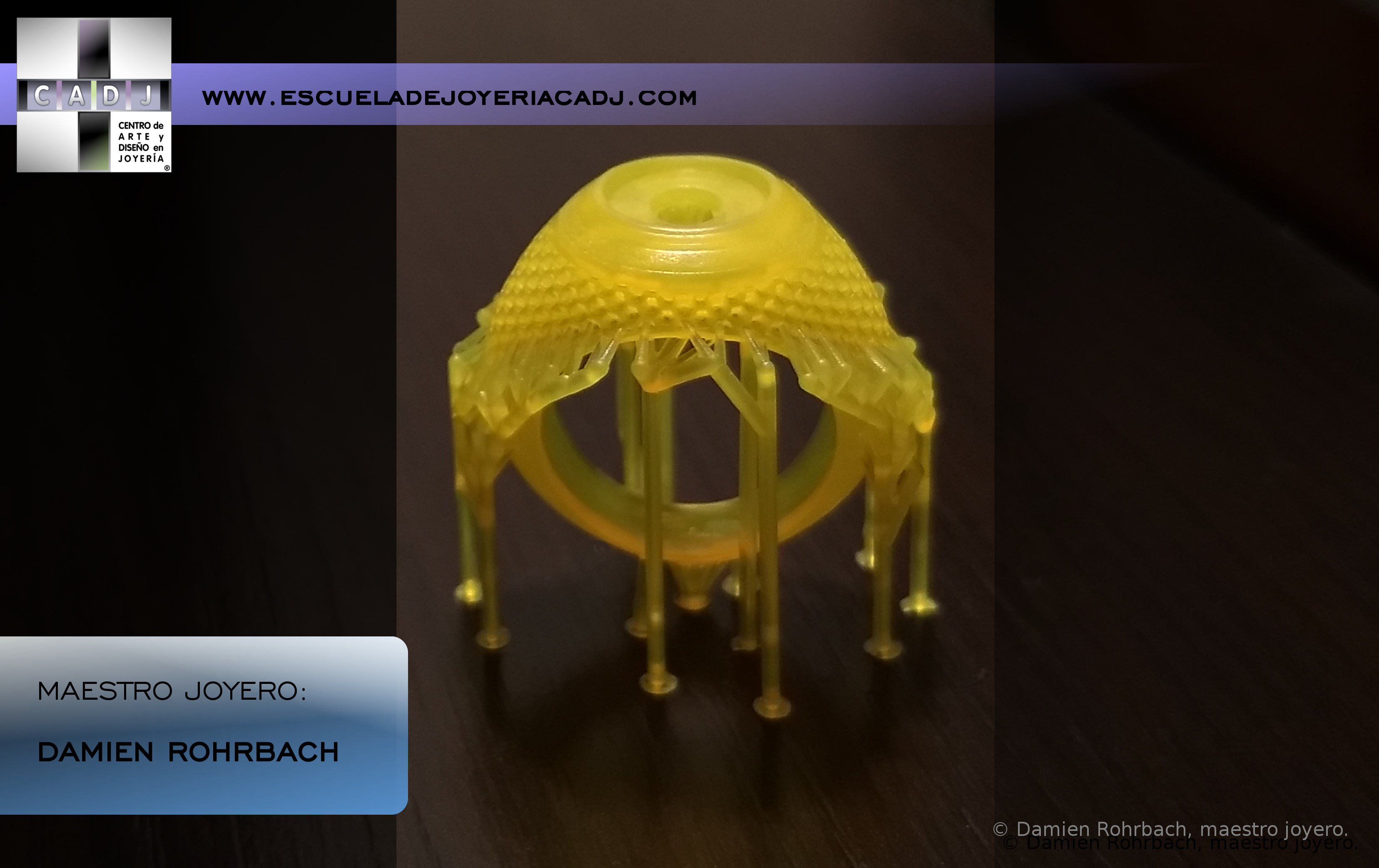 Impresión 3D, Escuela de joyería CADJ ®