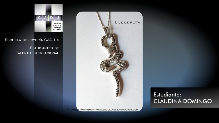 Dije en plata, Escuela de joyería CADJ ®