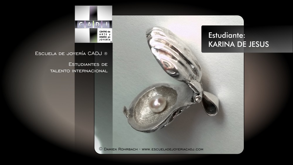 Anillo de plata con citrino en chatón, Escuela de joyería CADJ ®