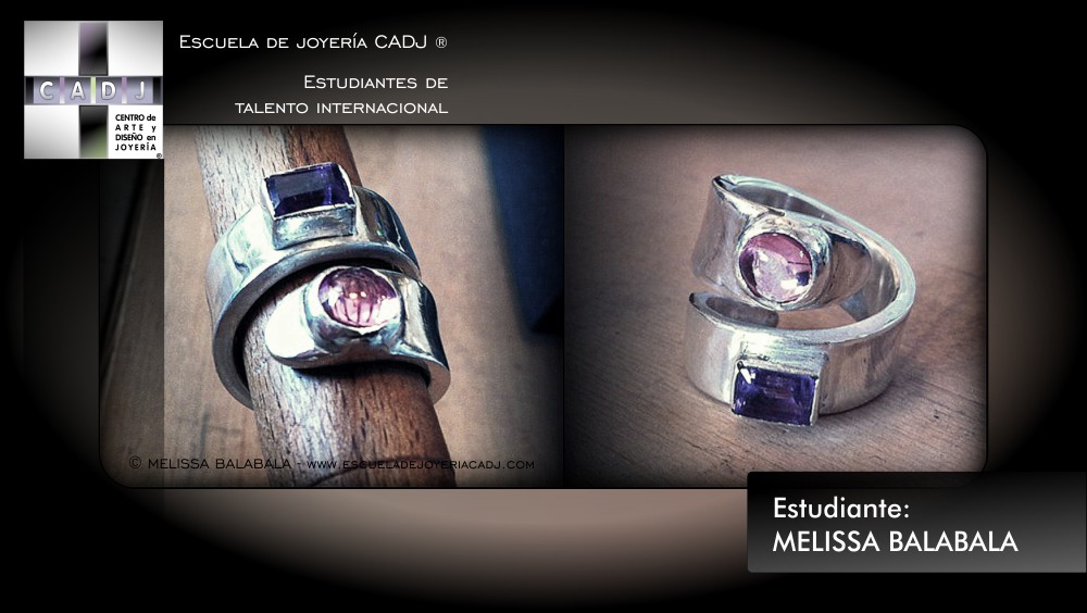 Anillo con biseles, Escuela de joyería CADJ ®