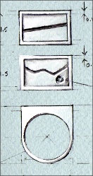 escuela de joyería, arte y diseño CADJ ®: boceto