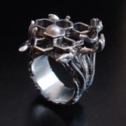 escuela de joyería, arte y diseño CADJ ® Dibujo técnico de un anillo 'Miel'