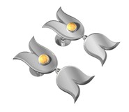 Aretes de plata, diseño de joyas por computación, Escuela de joyería, arte y diseño CADJ ®