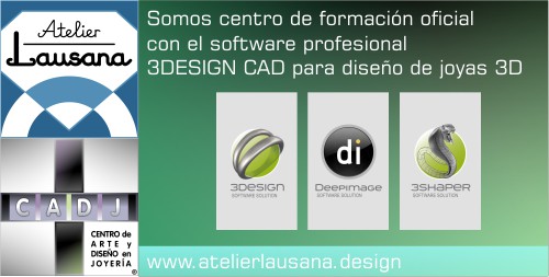 Como escuela de joyería 3D, colaboramos con 3DESIGN CAD de GRAVOTECH