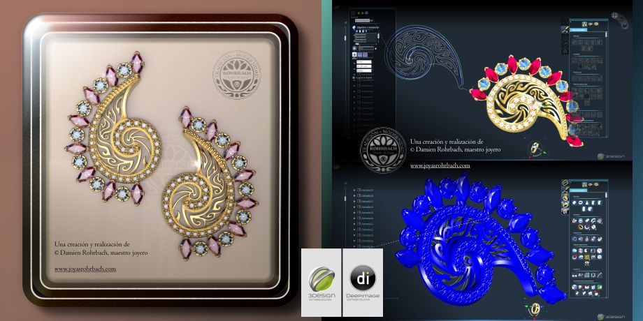 Arte joyero y Diseño de joyas con 3DESIGN CAD, Escuela de joyería CADJ ®